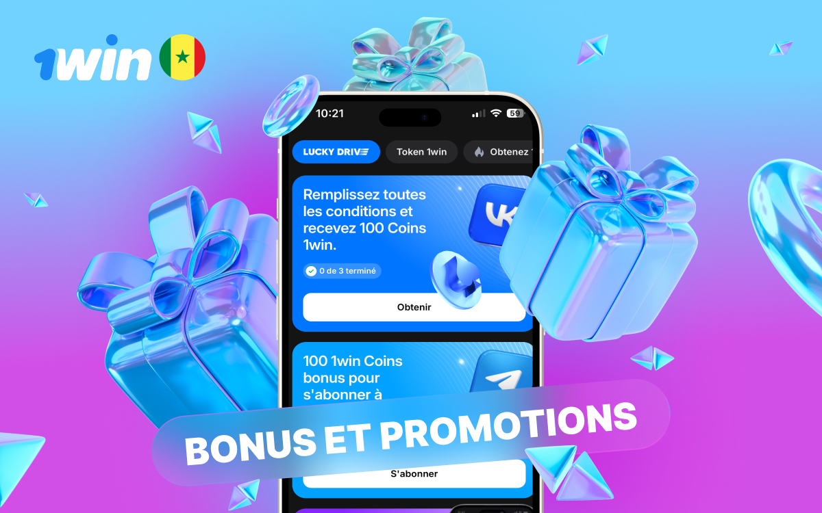 Bonus 1win Sénégal, 500% et cashback 40%